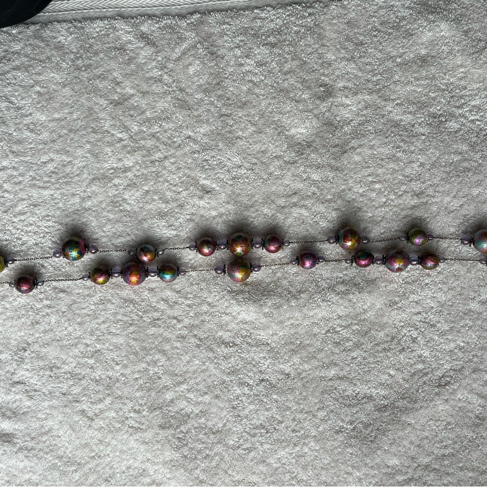 Elegant Handmade, Multicolor Beaded Necklace